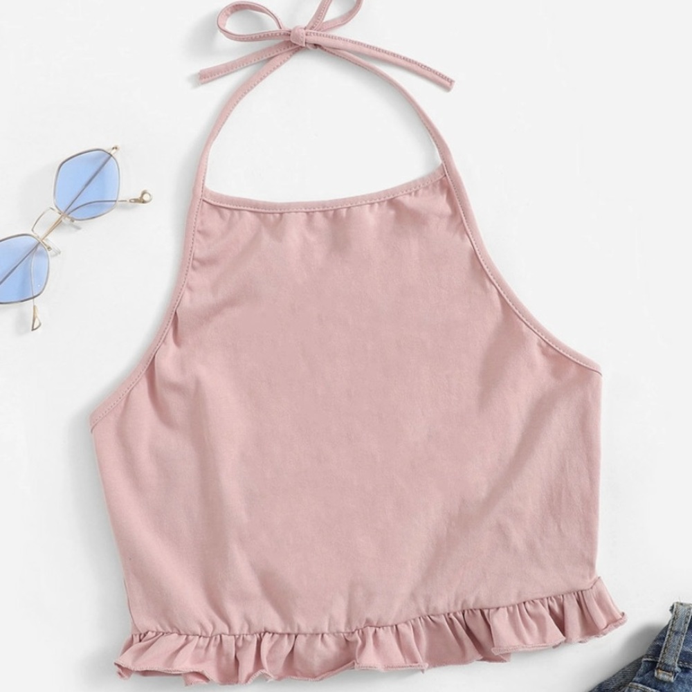 Pink crop top